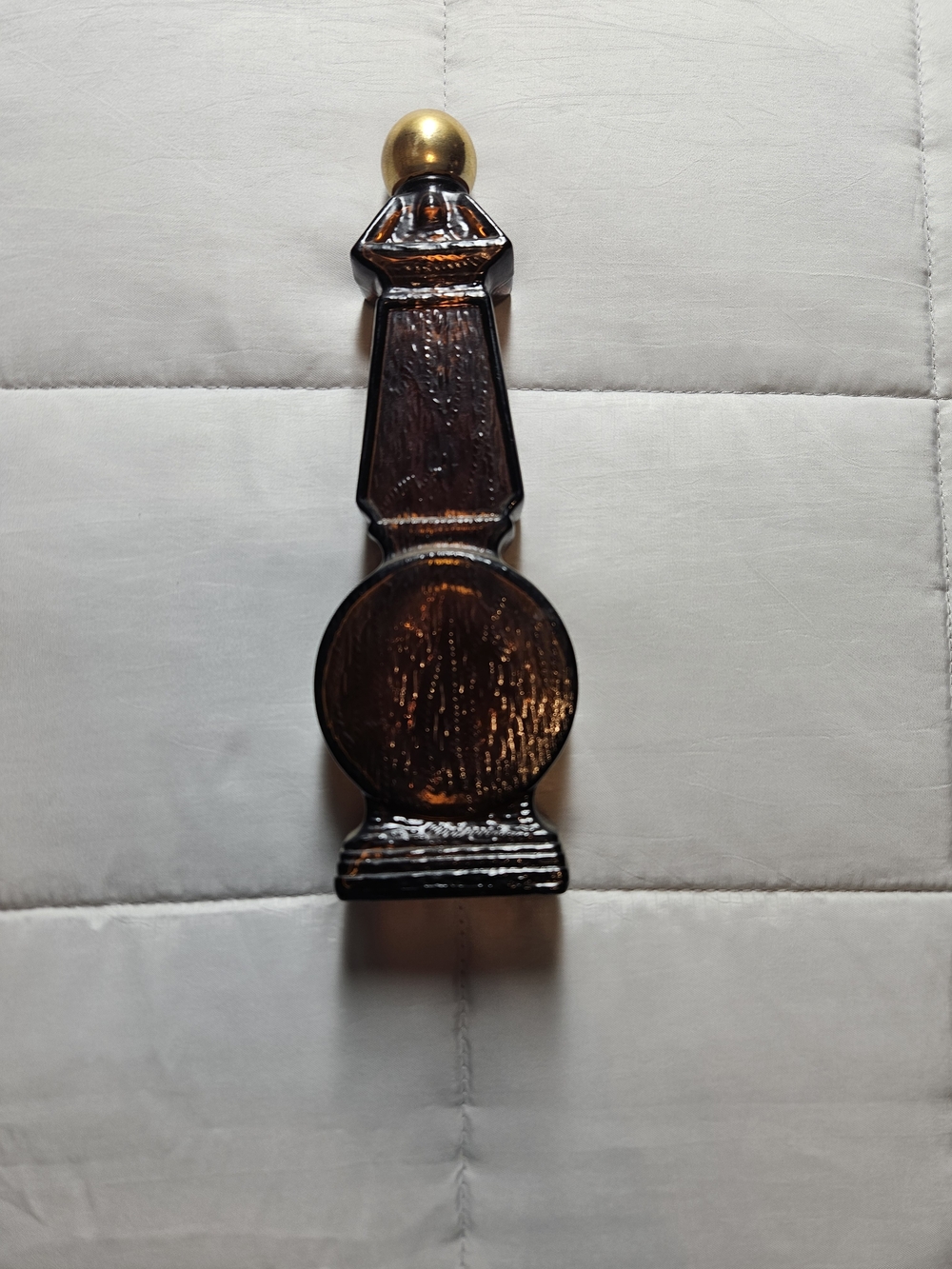 Vintage Avon Brown and Gold Wall Thermometer-Barometer Accent - Picture 2 of 3